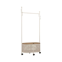 Rolling Clothes Rack Freestanding Garment Stand Multi-Functional for Dorm Room
