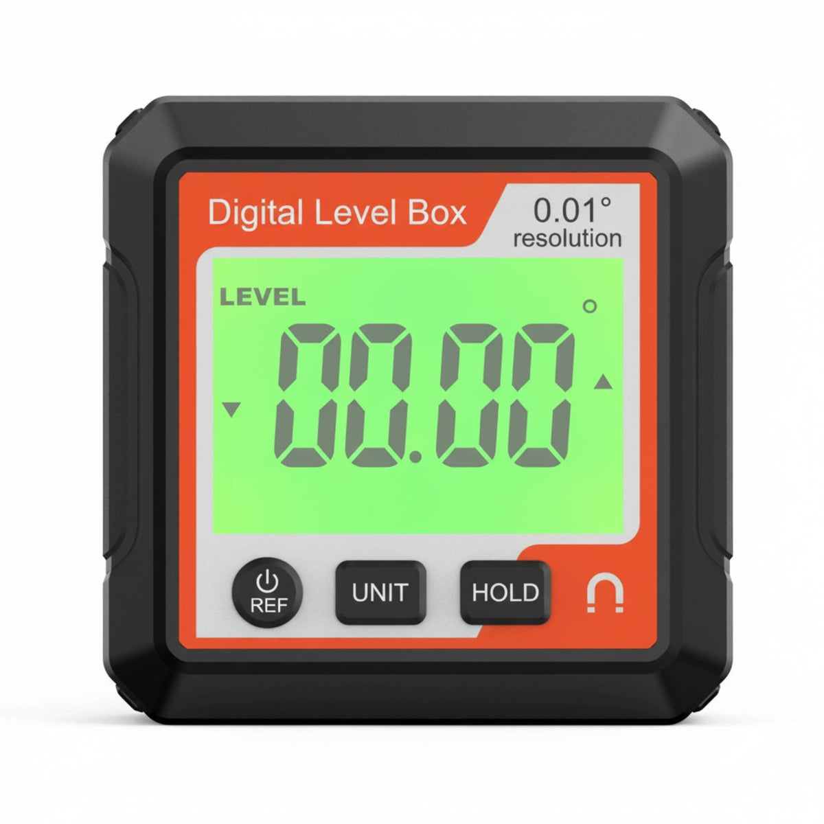 Portable Size Attractive Inclinometer Data Hold Function Mini Digital Protractor High Precision for Builders, Craftsmen, Woodworking