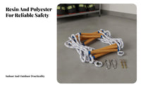 High Load Capacity Fire Escape Rope Ladder Non-Slip Rungs Emergency Escape Ladder Lightweight Outdoor Gear Compact for Firefighters, Rescue Teams, Residential Buildings, Openings, Balconies, Hotels