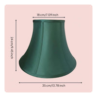Dark Green Textile Shade DIY Accessory Drum Design Lampshade Translucent