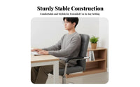 Ergonomic Computer Chair Highspine Support Upholstered Caster Chair Padded Comfort Plush Upholstery for Poker Players, Workplace
