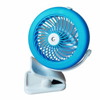 Quiet Operation Attach-on Misting Fan Adjustable Speeds Portable Misting Fan 360-Degree Rotation for Travelers, Bedside, Camping, Stroller