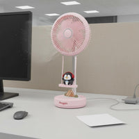 Rechargeable Desk Fan 3-Speed Home Gadget for Office