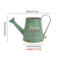 Iron Watering Can with Long Spout for Garden Use, 1.5L