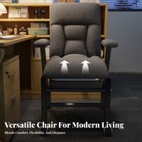 transformable Lounger Sit and Lie Function Reclining Chair Foldable for Storage