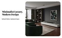 Space-Saving TV Stand and Coffee Table Set Large Storage Capacity Lowlow-height TV Stand Floor-Standing Living Room Furniture Modern Design for Apartment Dwellers, Families, property owners, Home, Bedroom