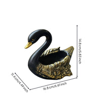 Swan Decorative Bowl Decorative Ornament Compact Sculpture for Vanity