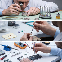 Precision Screwdriver Set Knurled Watch Screwdriver Set Metal Tool for Watchmakers