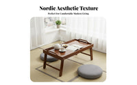 Folding Floor Table Portable Foldable Floor Desk Easy to Clean for woven mat Room