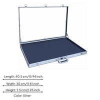 Portable Card Display Case Padded Padded Interior Hinged Display Case