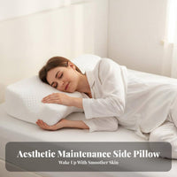 Breathable Material Side Sleeping Beauty Pillow Removable Washable Cover Face Cradle Pillow for Women, Back Sleepers, Bedroom, Night Time