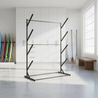 Paddle Board Rack Universal Fit Paddle Board Rack Surfboard Storage Stand Space-Saving SUP Stand Easy to Reach for Garage, Shop