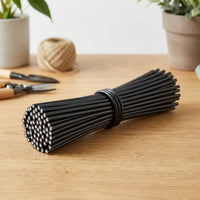 40 Pcs 0.45mm PVC Coated Plant Ties, 10cm Reusable Twist Ties for Gardening, Floral & Crafting, Green Coated Metal Wire Ties