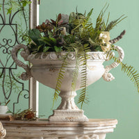 Urn Planter with Handles Vintage Pot Large for Mantel