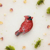 Hand-Painted Bird Sculpture Symbolic Resin Bird Statue Realistic Look Resin Avian Statue for Bookshelf, Windowsill