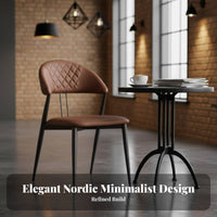 Upholstered Shell Chair Nordic Appearance Accent Furniture Light Luxury Stylish Easy Assembly for Homeowners, Kitchen