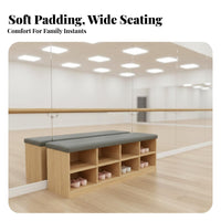 Tufted raiseTop Ottoman Multifunctional Storage Bench hardwood Wood Frame