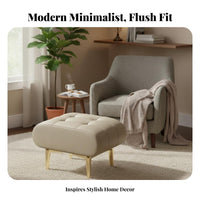 Upholstered Ottoman Modern Minimalist Design cumulus-inspiredShaped Ottoman for Homeowners