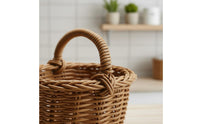 Kitchen Hanging Storage Basket Easy to Clean for Balcony, Bathroom