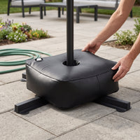 Outdoor Water-Filled Base Weight Bag for Umbrellas, Tents, and Arches - Heavy Duty Square Design