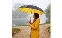 Auto-Open Long-Handle Umbrella Straight-Shaft Automatic Umbrella 8-Rib Waterproof for Commuters, Professionals, Daily Commute, Promotions, Business Travel