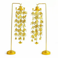 Hanging Ornaments Gold-Tone Buddhist Altar Ornaments Shiny Hanging Tassel for Practitioners