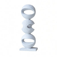 Abstract Tabletop Sculpture Modern Geometric Resin Sculpture Minimalist Statue for Tv Cabinet