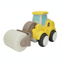 Kids Gift Pull Back Excavator Movable Arm Inertia Digger Toy Realistic Design Mini Construction Excavator Plastic for Indoor Play