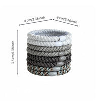 Braided Hair Elastic No Damage Woven Hair Tie Multi Color Ponytail Holder for Women