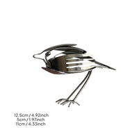 Robin Figurine Handmade Look Scrap Metal Bird Decor Rustic Aesthetic