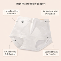 Postpartum Underwear with High Waist Elastic Waistband for C Section Recovery, Maternity Knickers for Plus Size Women