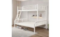 Sturdy Metal Bunk Bed Long-Lasting Bunk Bed with Ladder Safe Furniture Compact for Children, Dorm Room