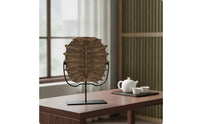 Display Piece with Stand Antique-Brown Tabletop Ornament Decorative Decor for History Buffs, Living Room, Study