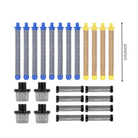 24 Pieces Airless Paint Spraying Filter Kit Threaded Filters Smoother for DIYers