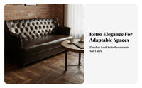 traditional Retro Retro design Two-Seater Banquette Set Complete Table and Chair Combination Cafe Booth Tufted Backrest Restaurant Seating for Business Owners, Bar Managers, Coffee Shops, pubs, Restaurants, eaterys