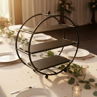 Tiered Dessert Stand Sturdy Base Tiered Cupcake Easy to Clean to Clean 3 Tier Cake Display Rack for Birthday