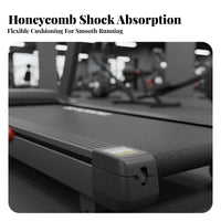 Space-Saving Electric Treadmill Shock Absorption Home Treadmill Quiet Engine Folding Running Machine LED Display for Walkers, Runners, Beginners, Gym, Apartment