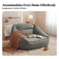 Single Person Floor Sofa With Supportive Rearrest Pouf Chair Chair Comfortable Relaxing for Adults