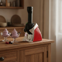 Homemade Fruit Ice Cream Maker Healthy Ice Cream Machine with Plunger Electric Soft Serve Machine Easy to Clean for Families