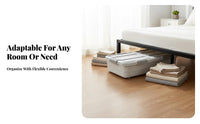 Rolling Storage Bin Large Capacity Rolling Storage Container Wheeled Design