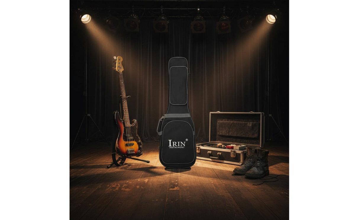 Electric Bass Gig Bag Front Pocket Music Case for Travel
