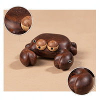 Wooden Crab Magnetic Artisanal Crab Ornament with Magnetic Collectible