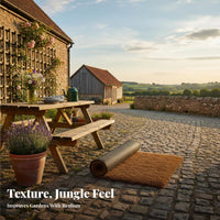 Simulated Thatch Eaves Realistic Look Artificial Thatch Tile Weather Resistant Faux Straw Roof Panel for Contractors, DIY Hobbyists, Gazebo