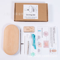 darning mushroom椭圆大面积织补工具破洞修补补丁工具针筒收纳针