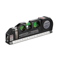 Multi-Function Laser Level with Tape Measure Handheld Laser Level Ruler Imperial Metric for Picture Hanging, Shelf Installation
