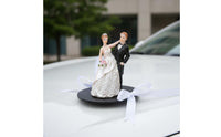 Wedding Cake Topper European Design Bride and Groom Figurine Elegant Bride and Groom Statue for Newlyweds, Couples, Bridal Shower