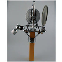 AL-6800 Medium Diaphragm Condenser Microphone with Metal Body for Live Streaming and Recording