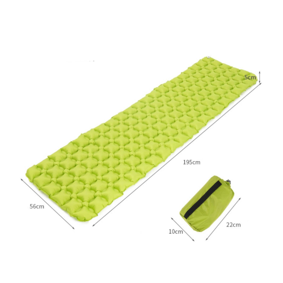 Camping Mat with TPU Layer Waterproof Inflatable Sleeping Mat Air Mattress Lightweight Wear-Resistant for Campers, Tent