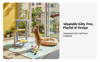 Sisal Scratching Posts Multi-Level Feline Tree Sturdy Structure Multi-Level Star and Moon Climber Soft Fabric Perches Feline Activity Hub Includes Hanging Toys for Indoors, Indoor, Living Room, Home