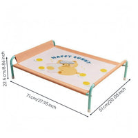 Raised Pet Cot Breathable Elevated Dog Bed Metal Frame for Indoor